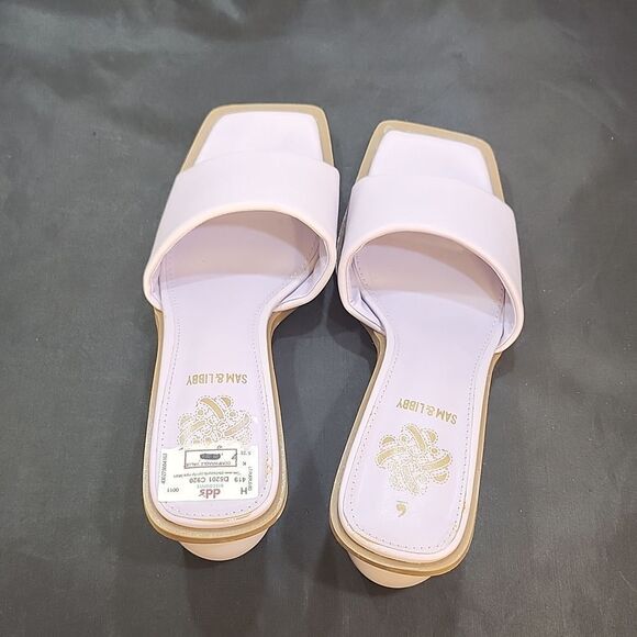 BRAND NEW SAM &LIBBY OPEN SQUARE TOE ROUND HEEL SANDAL - Picture 5 of 15